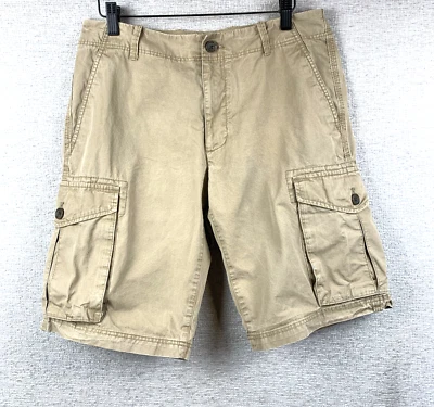 Pantalones Cortos Carga BANANA REPUBLIC Para Hombre Talla 30 x 10.5 Bronceados Bolsillos con Botones 100% Algodón Foto 1 de 4