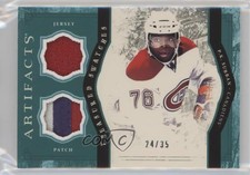 2011 Artifacts Treasured Swatches Green Jersey/Patch /35 PK Subban #TS-PS Patch