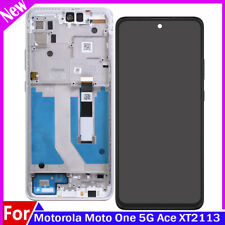 USA LCD Display Touch Screen Digitizer+Frame For Motorola Moto One 5G Ace XT2113
