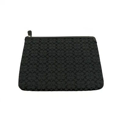 Coach Signature Grey Black Padded Ipad / Tablet Zip Protective Case - Image 1 of 2