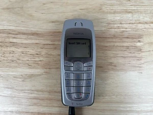Nokia 6010 - Silver and Blue Cellular Phone *READ* - Picture 1 of 3