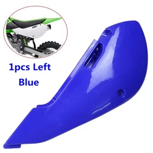Plastic Body Side Panel KLX/DRZ110 KX65 Blue Exhaust Tube Cover Rear Left Fender - Picture 1 of 6