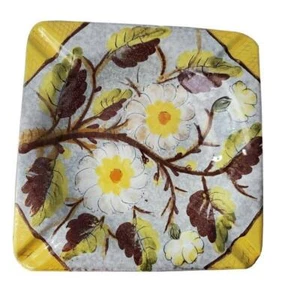 MCM Italy großer Keramik Aschenbecher Blumen Design Art Deco Mid Modern Century - Bild 1 von 7