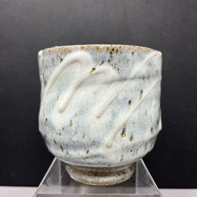 Early Takeshi Yasuda Studio Pottery Stoneware Tea Bowl (Yunomi) Ash glaze #2051 - Image 1 of 4