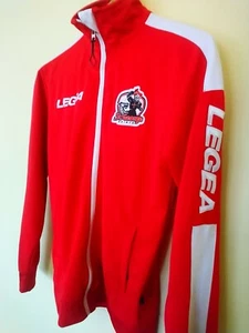 St George Dragons Saints FC Legea Tracksuit Top Red White Sz S - Picture 1 of 12