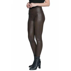 Legging SEVEN 7 Esculpido Espresso Imitación Cuero Alto Tirar Talla L Nuevo con Etiquetas $69 - Imagen 1 de 8
