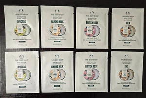 Lote 8 The Body Shop Butter smpl 8 ml/.25 oz leche de almendras, karité, rosa británica, aguacate - Imagen 1 de 6