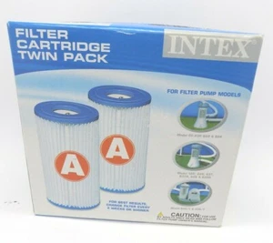 Intex Easy Set Swimming Pool Type A Filter Replacement Cartridges 2 Pack 56680T - Picture 1 of 2