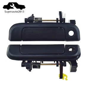 2PCS Outside Door Handle Front Left & Right Black For Toyota Hiace 1992-2004 New - Picture 1 of 11