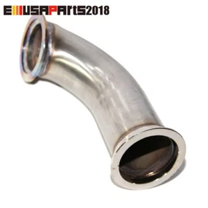 Universal 2.5" V-Band Stainless 90 Degree DIY Elbow Tube Echaust Turbo Flange - Picture 1 of 6