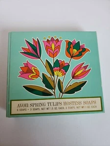 Vintage Avon Spring Tulips Hostess Soaps in Original Box - Picture 1 of 6