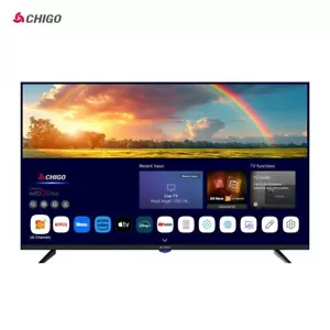 QLED UHD Smart tv frameless Screen 2K 4K Dolby Vision, Game Mode Voice - Picture 1 of 15