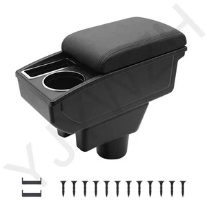 Double Layer Armrest Box For Mitsubishi Mirage Attrage 2014-2024 With Cup Holder - Picture 1 of 9