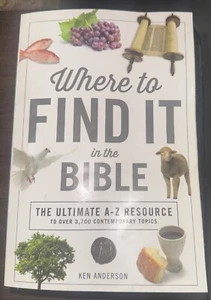 Where to Find It in the Bible by Ken Anderson (2018, Trade Paperback) - Picture 1 of 4