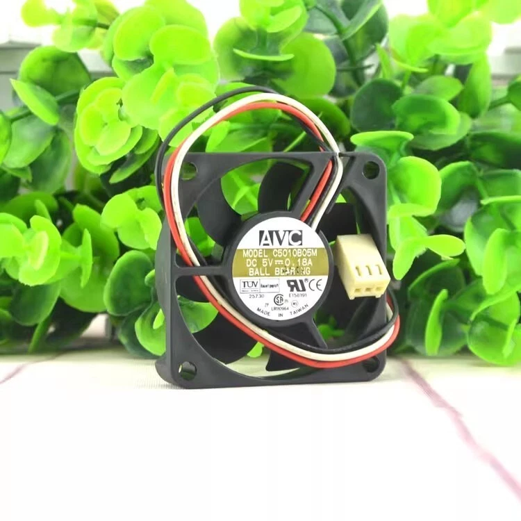 AVC C5010B05M 5010 DC5V 0.18A 5CM 3-Pin Silent Cooling Fan - Image 1 of 2