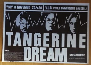 TANGERINE DREAM original silkscreen concert poster '81 - Picture 1 of 1