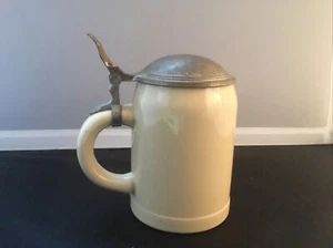 DGBM Ceramic Glazed Pottery Beer Stein Marked Germany 0.51 With Artists Mark - Picture 1 of 6