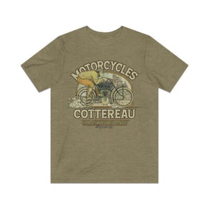 Camiseta vintage para hombre Motorcycles Cottereau 1891 - Imagen 1 de 12