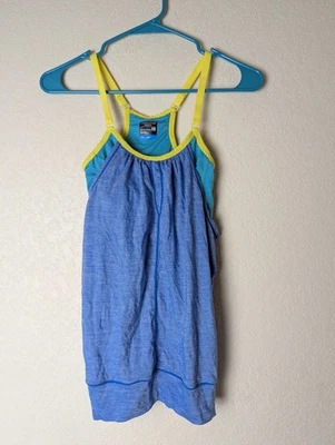 Camiseta sin mangas Icebreaker GT lana merino Cool Lite para mujer talla XS azul azulado amarillo Foto 1 de 4