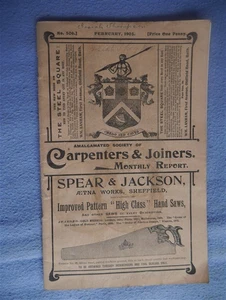 February 1905 Amalgamated Society of Carpenters & Joiners Monthly Report - Picture 1 of 7