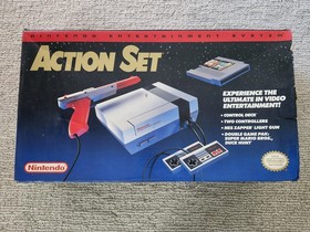 NES Nintendo Juego de Acci&oacute;n Sistema Zapper Rojo Consola CIB Manuales Mario Duck Hunt