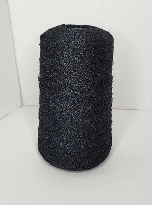 Cono de hilo Caledonian Bouclé negro carbón 2,36 libras tejer ganchillo Foto 1 de 4