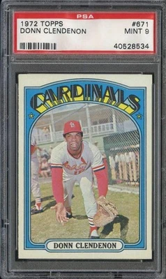 Topps Baseball #671 1972 - Donn Clendenon - PSA 9 - Como nuevo Foto 1 de 2