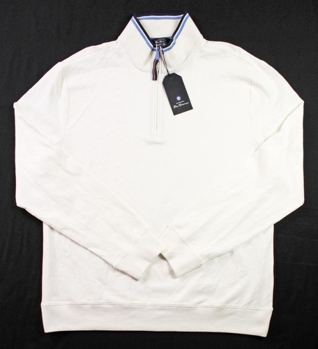 OFF WHITE Camicia uomo Ben Sherman 1 4 zip XL pullover manica lunga finto collo bianco sporco 89€