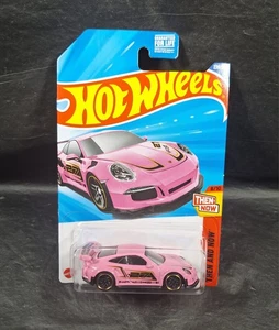 2025 Hot Wheels Pink Porsche 911 GT3 RS #220 Then and Now 8/10 NEW FREE SHIPPING - Picture 1 of 5
