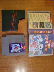 Snow Brothers Snow Bros. Nintendo NES 1991 Aut&eacute;ntico Juego Probado Funcionando