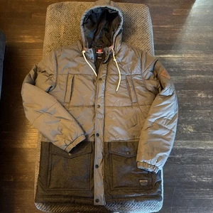 QUIKSILVER Quiktech 600 A-15B Winter JACKET Coat Gray Mens XL NWOT - Picture 1 of 8