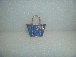 Blue, Gold & White Rhinestone Purse For Barbie or SSF~*~Read More Below - Picture 1 of 6