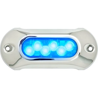 Attwood Light Armor Underwater LED Light - 6 LEDs - Blue 65UW06B-7 UPC 022697... - Image 1 of 4