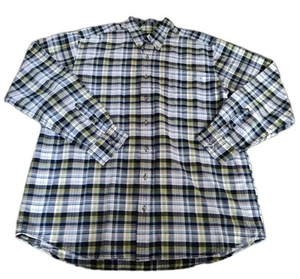 Eddie Bauer Relaxed Fit Button Down Mens Long Sleeve Shirt XL Tall Plaid - Picture 1 of 17