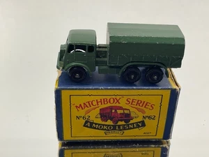 MATCHBOX 62 AEC GENERAL SERVICE LORRY - BPW -ARMY 3inch- GOOD IN B3 BOX - 102 - Picture 1 of 7