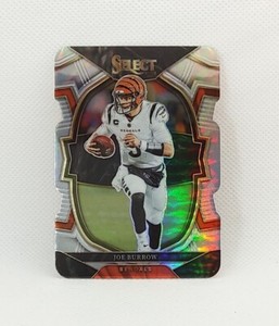 Joe Burrow 2022 Select Silver Prizm Die Cut Concourse Level NFL Card #70 Bengals