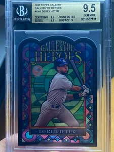 1997 Derek Jeter Topps Gallery Of Heroes GH1 BGS Gem Mint 9.5 NYY - Picture 1 of 4