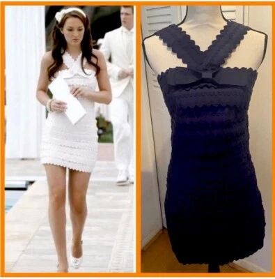 Marc By Marc Jacobs Dress ASO Gossip Girl Blair  Waldorf JOELLE SIZE 8 NWT NAVY - Image 1 of 4
