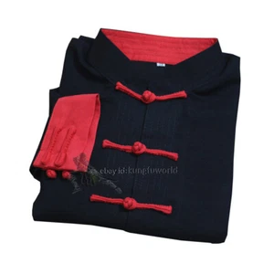 Chaqueta de artes marciales personalizada tai chi top chaquetas de kung fu abrigo de ala chun - Imagen 1 de 13