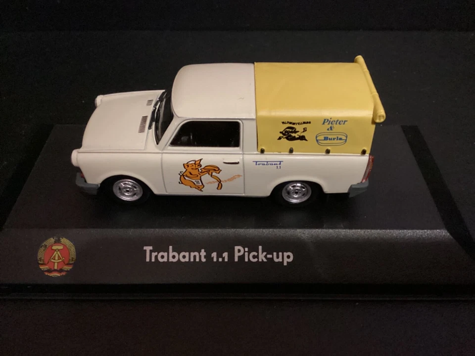 Trabant 1.1 Pickup With Tent 1990 Atlas Diecast Vehicle in 1/43 scale - Image 1 of 4