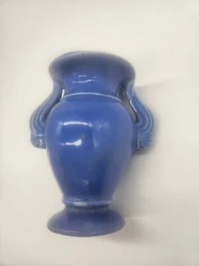 Vintage Niloak Wing Handles Vase Glossy Blue Glaze 5.5 in. T1 - Picture 1 of 5