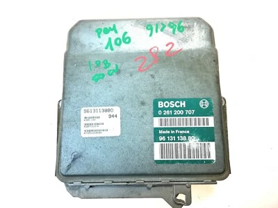 CENTRALINA MOTORE PEUGEOT 106 CITROEN SAXO 1.1 BENZINA 60CV BOSCH 0261200707 - Immagine 1 di 4