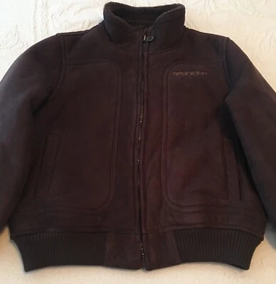 Toddler Boys Brown Suede Jacket - Size Large (6) - Image 1 of 4