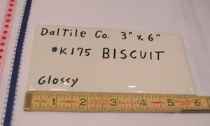 1 pc. Biscuit by Daltile #K175;  3" X 6"  Glossy Ceramic Tile; New Stock, Mint - Picture 1 of 12