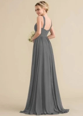 Vestido de Dama de honor JJsHouse Línea A/Princesa Novia Barrido Tren Gasa XS, 0. Foto 1 de 4