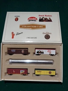 MODEL POWER N SCALE 4 COLLECTOR CARS MURIEL, DUTCH MASTERS, EL PRODUCTO AND AC G - Picture 1 of 4