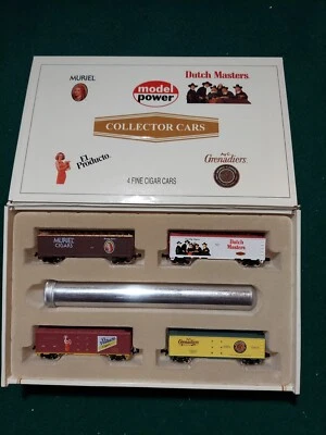 MODEL POWER N SCALE 4 COLLECTOR CARS MURIEL, DUTCH MASTERS, EL PRODUCTO AND AC G - Image 1 of 4