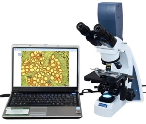 OMAX 40-2000X LED Siedentopf Binocular Microscope 5MP Digital Reversed Nosepiece - Picture 1 of 9