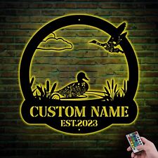 Custom Loon Duck Sign With Led Light, Duck sign, Duck Hunting gift, Home Decor
