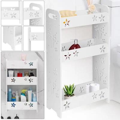 Carved Floating Wall Mounted Bathroom Storage Rack Display Shelf Shower Caddy UK